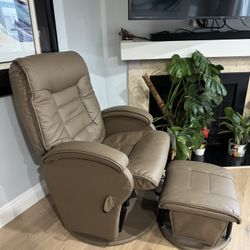 Fine Furniture Reclining Coaster and Foot Stool