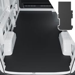 powoq 148" WB Trunk Mat Compatible with 2015-2025 Ford Transit Cargo Mat Cargo Liner (Long Series Vans Only) TPE Trunk Liner Replacement for 2015-2025