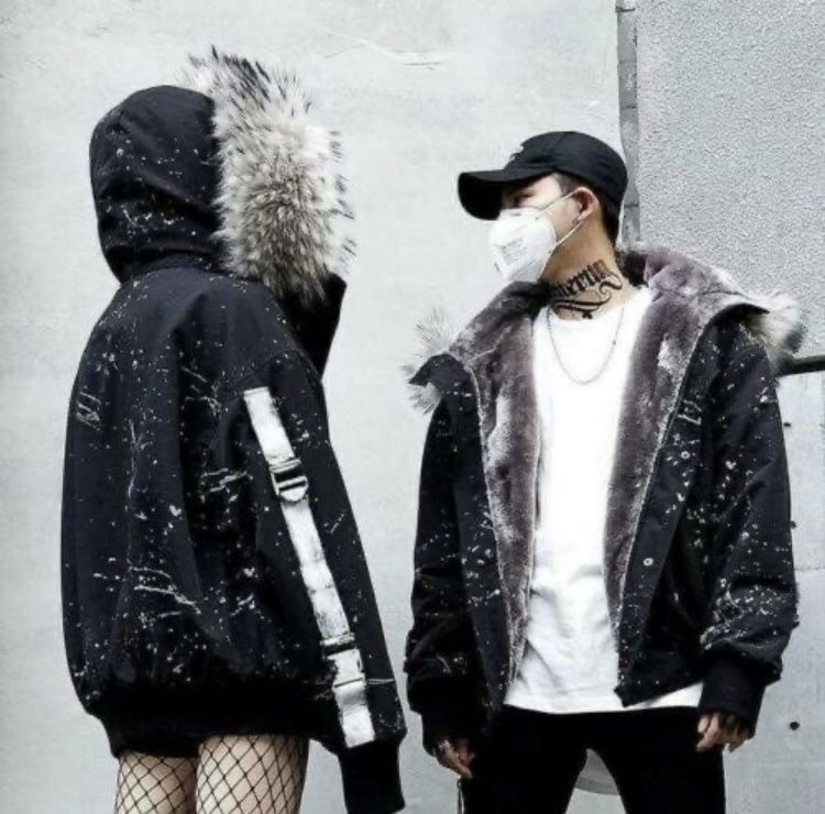 NEW Yugen Theory Splash Pattern Parka Jacket Streetwear Unisex Size Medium