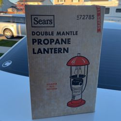 Vintage Sears Double Mantle Propane Lantern