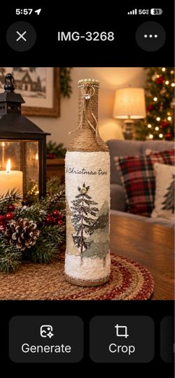 Handmade Christmas Tree Decorative Bottle