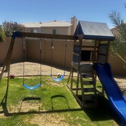 Swing set play house