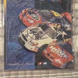 Autographed Nascar Program