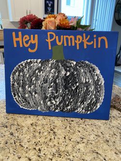 Pumpkin Canvas Painting.