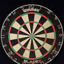 Dart Board With Darts