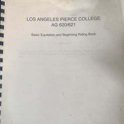 Pierce College Equitation Book