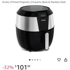 T-fal Easy Fry XXL Air Fryer & Grill