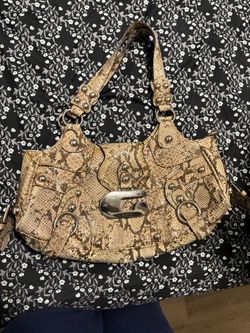 Guess Snake Print Shoulder Bag