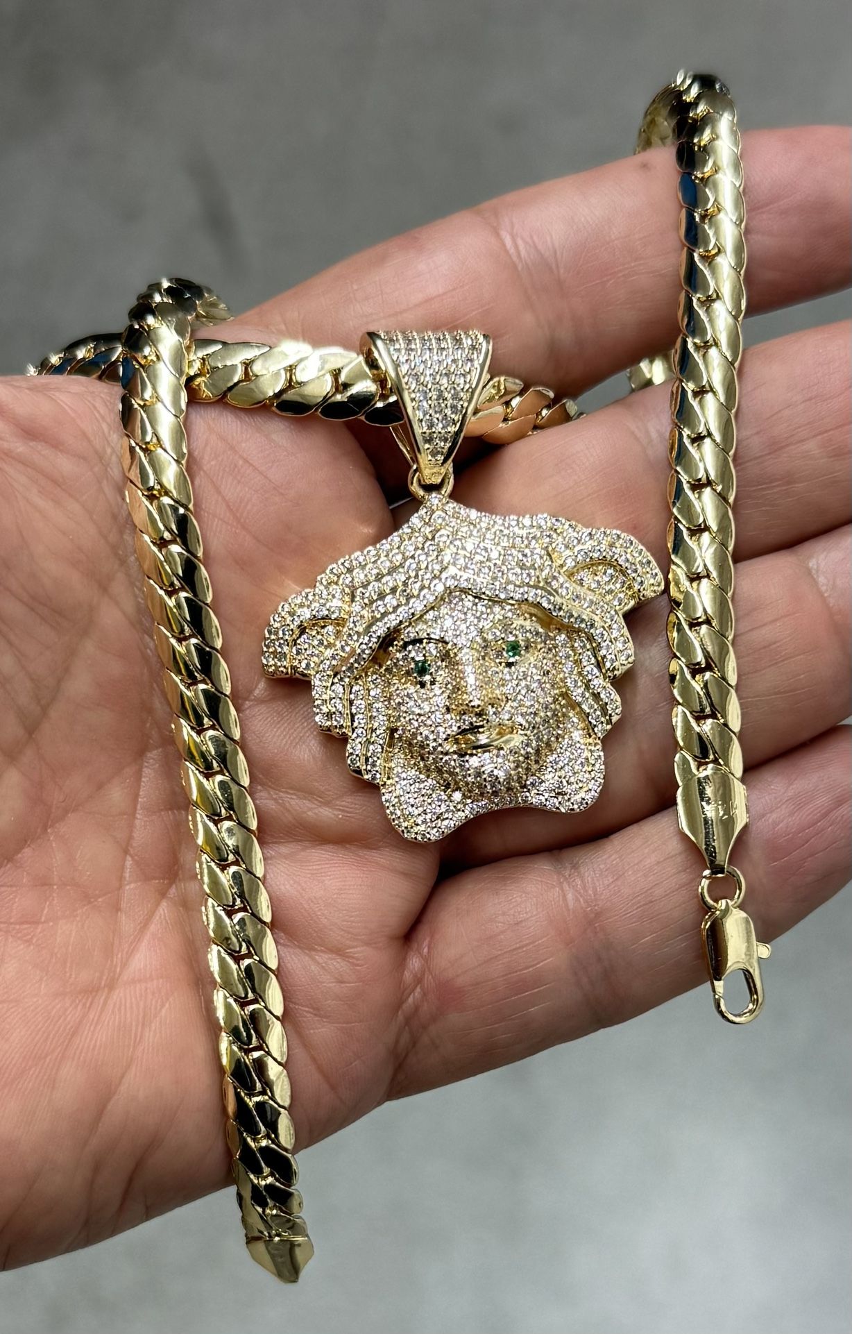 Micro-pave Settings simulated vvs diamonds stones pendant And Necklace β¨β¨β¨