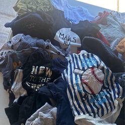03 Months Boys Infant Clothes Entire Table For $30