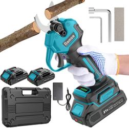 Brand new in box Electric Pruning Shears Brushless, Bamse Cordless Pruner Shears with 2 Batteries 2.0Ah, LCD Display Electric Pruner, for Branch, Frui