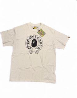 A Bathing Ape BAPE x Chrome Hearts Baby Milo Double-Sided White Tee Large