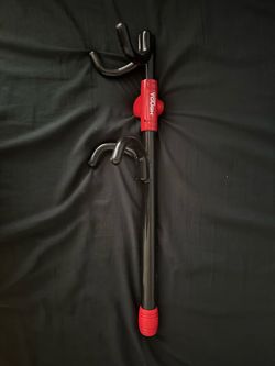 Hyper Tough Universal Steering Wheel Lock Anti-Theft Car, Truck, Van and SUV Lock, Red, Black