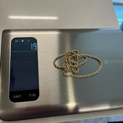 14k Gold Rope Chain (solid)