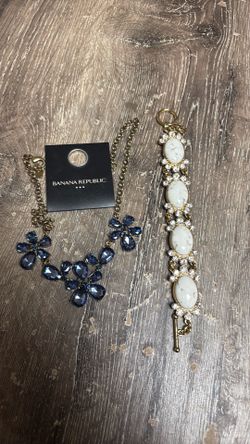Banana Republic necklace and bracelet