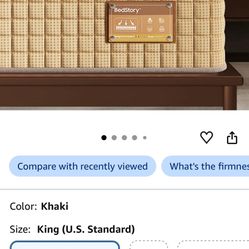 King Mattress Med Firmness Bedstory New  Retail 579