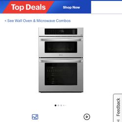 LG Wall Oven Microwave Combo LWC3063ST
