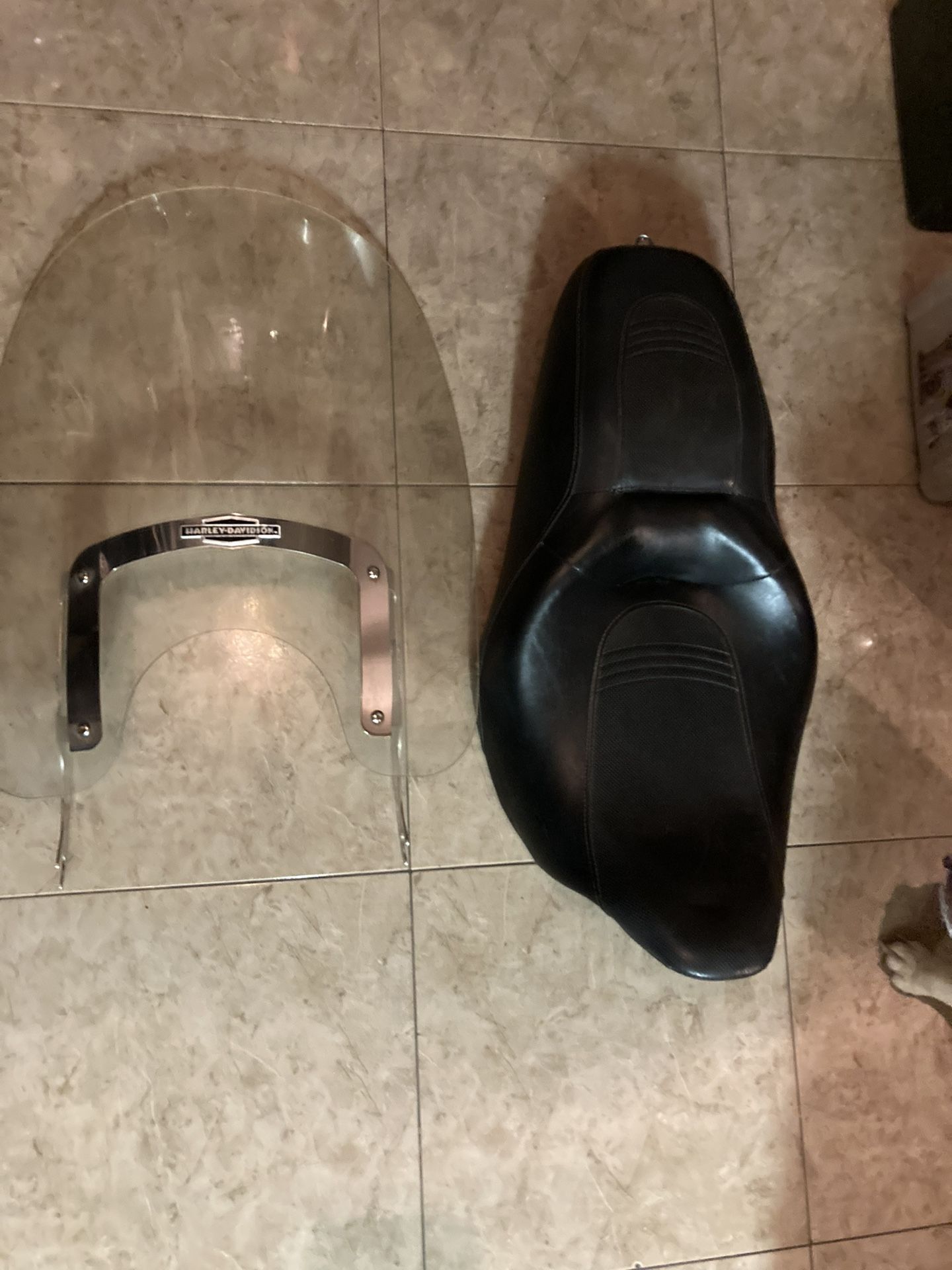 Harley Davidson Bagger Seat And Windshield