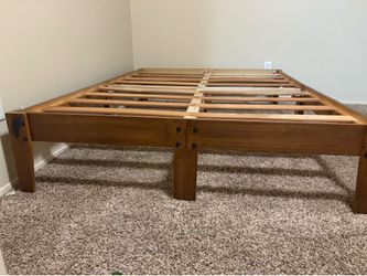 Full platform bed frame