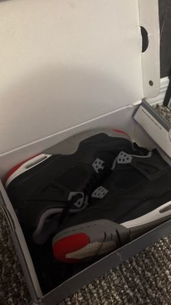 Black & red Jordan 4’s