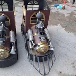 Metal Train Decor