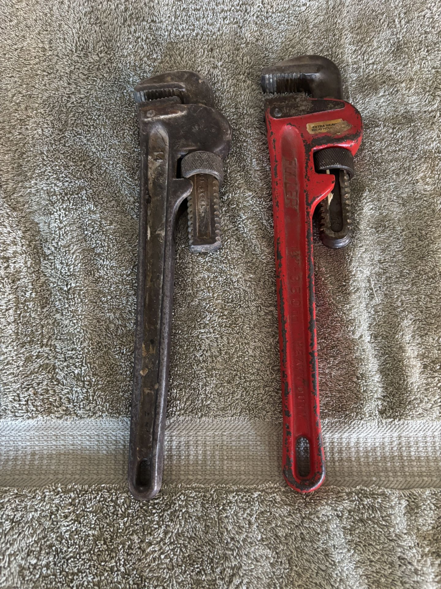 Two 14” Pipe Wrenches