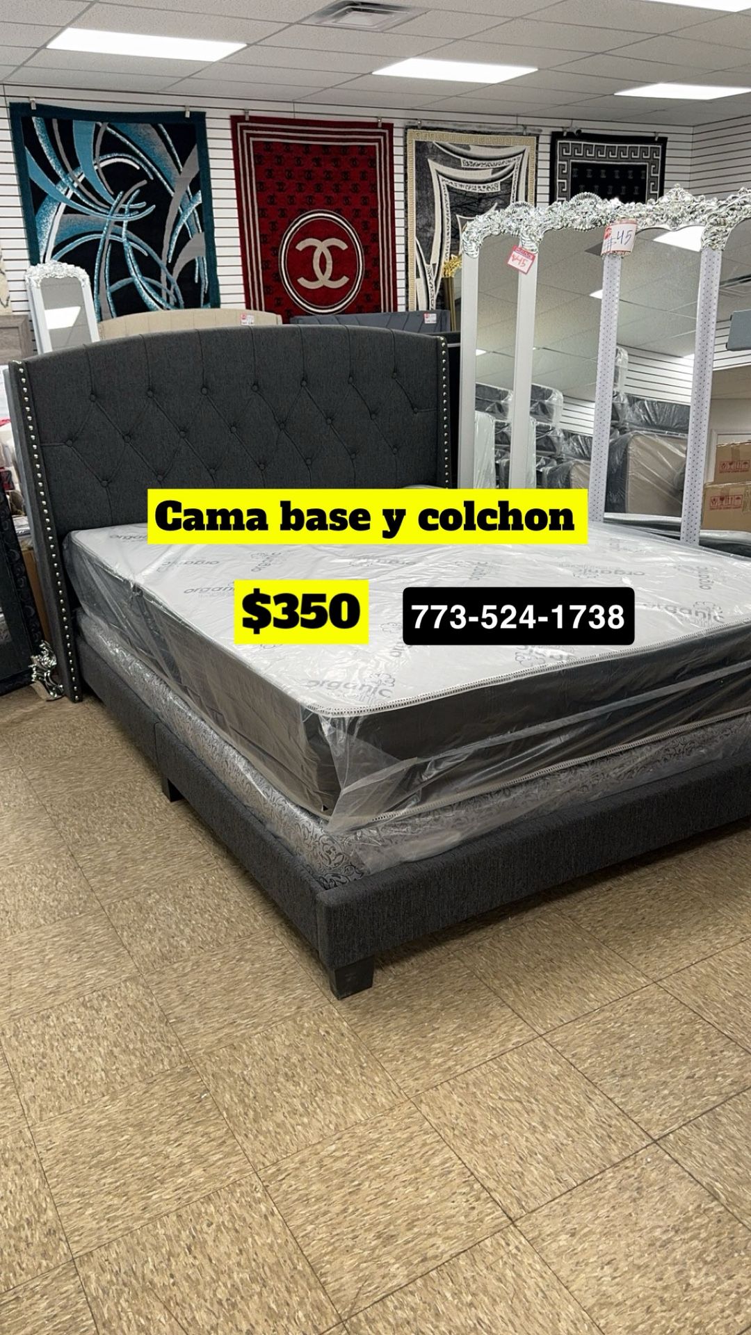 Cama Base Y Colchon Toda Completa Por $350 Total