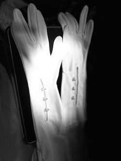 Vintage Prom Gloves Small