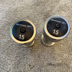 Pair Of Reebok 15lb Dumbbells 💪🏼 Weight 30lbs Total