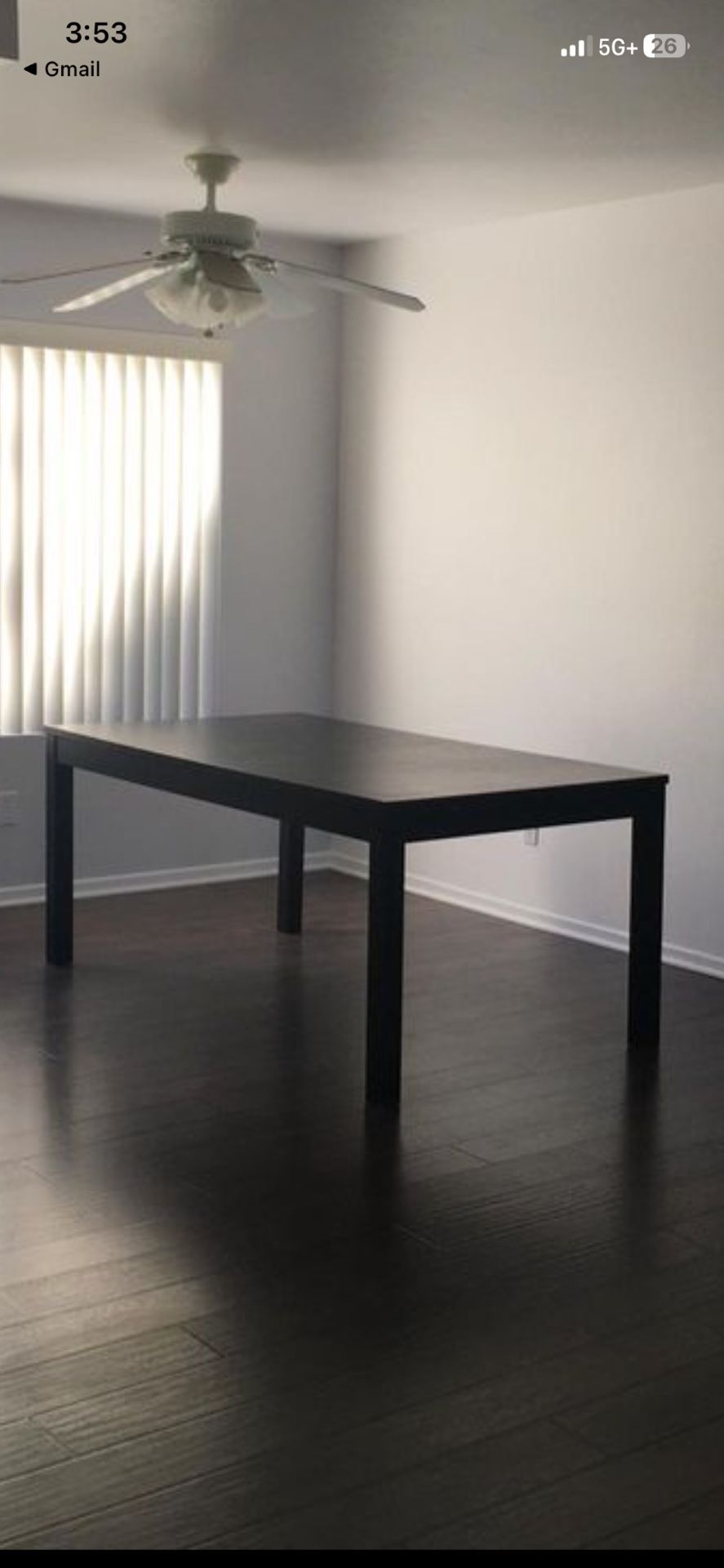 Black Table With 2 Leaves In OCEANSIDE