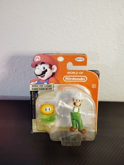 World of Nintendo Fire Luigi with Fire Flower Collectible