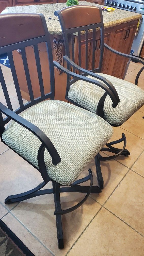 2 Couter/ Bar Swivel Stools , TOMMY BAHAMAS.