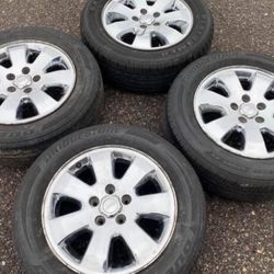 18” CHROME JEEP GRAND CHEROKEE COMMANDER WE FINANCE RIMS WHEELS TIRES SET WRANGLER 