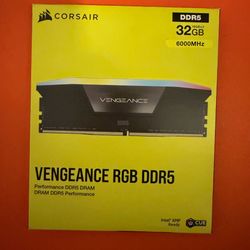 🔥 Corsair Vengeance RGB DDR5 32GB (2×16GB) 6000MHz – BRAND NEW-OpenBox