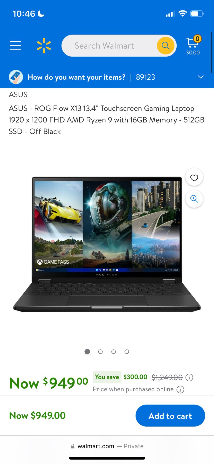 gaming laptop (send offers)