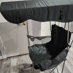 Canopy beach/camping chair with sun shade