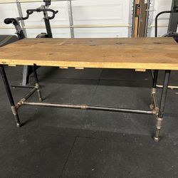 Office Desk - Wood and Steel 