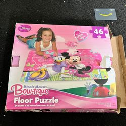 Minnie mouse and dinosaur
puzzles