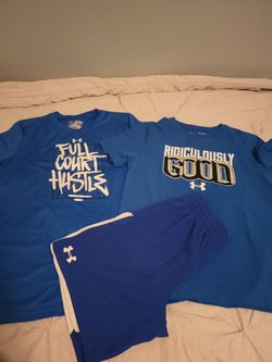 2 Underarmor Shirts and Shorts Size Youth L