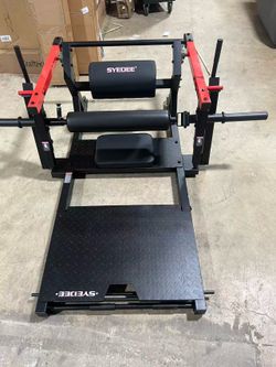 Hip Thrust Machine, 800LBS Plate-Loaded Glute Bridge Machine with Weight Holder, Heavy Duty Butt Exercise Equipment for Glute Muscles Building and But