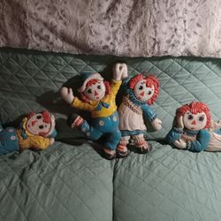 3 Piece Raggedy Ann & Andy Wall Decor