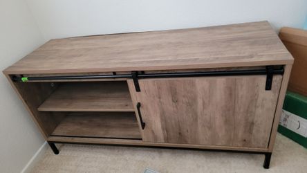 Farmhouse Sliding Barn Door TV Stand / Media Console