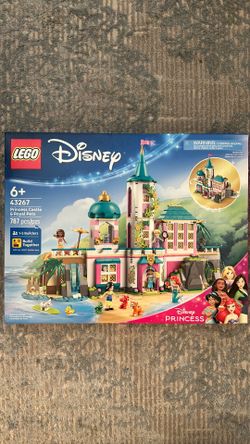 NEW Disney LEGO Princess Castle & Royal Pets, Disney Lego Princess Castle, Ariel, Jasmine, Moana, Mulan, Rapunzel