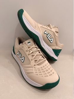 FILA Axilus 3 Men’s Tennis Shoes Size 13 Beige Green Without Box
