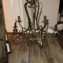 Antique Steel Chandelier Heavy Duty