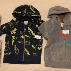 Toddle Boys Zipper Jacket New $5 & $8