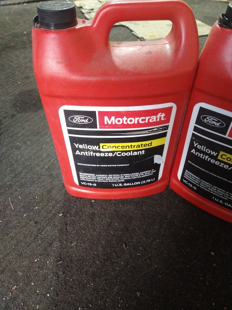 Ford Antifreeze Yellow Concentrated 3 Gallons $35 For all 3 Gallons