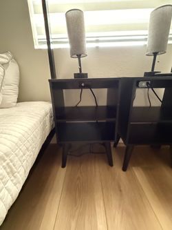 Black nightstands