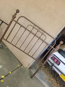 Metal headboard