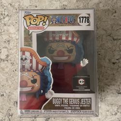 Funko Pop! One Piece Buggy the Genius Jester #1778 Chalice Exclus. W/ Protector